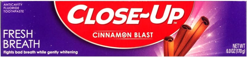 Close Up Anticavity Fluoride Toothpaste, Freshening Cinnamon Burst Gel, 6 oz (170 g) - Image 1